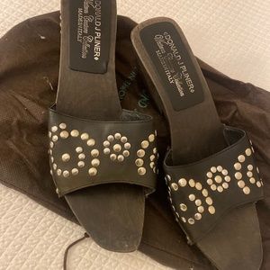 Donald J Pliner Wooden Heels